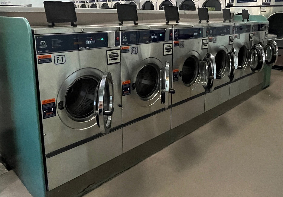 Modern Washers in the Laundromat